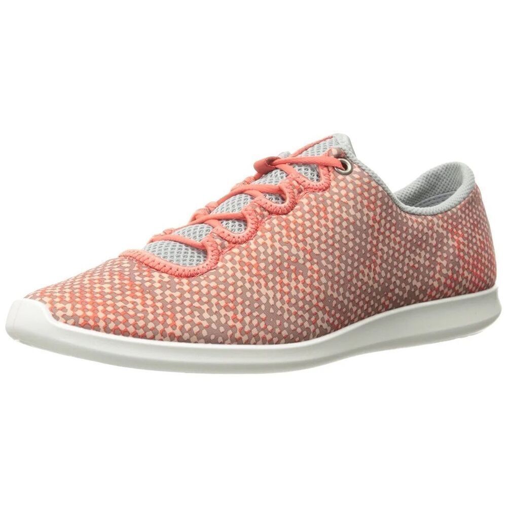 ✨ECCO Womens Sense Sport Fashion Sneaker, Coral Bush/Concrete/Coral Sz 9-9.5✨